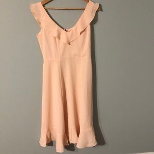 Peach ASOS flirty dress (lined; size 6)